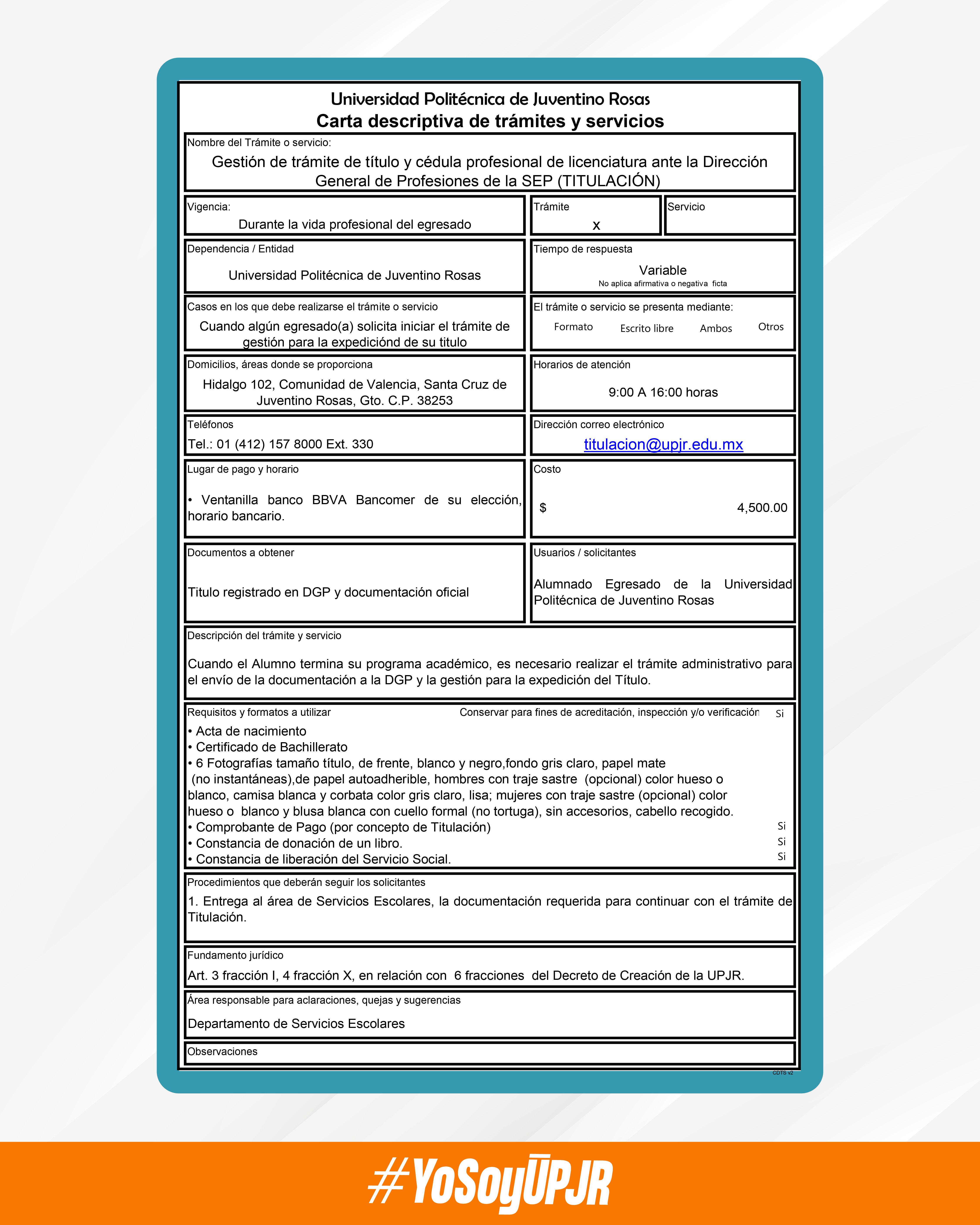 Catálogo de Servicios Titulación 2024 02